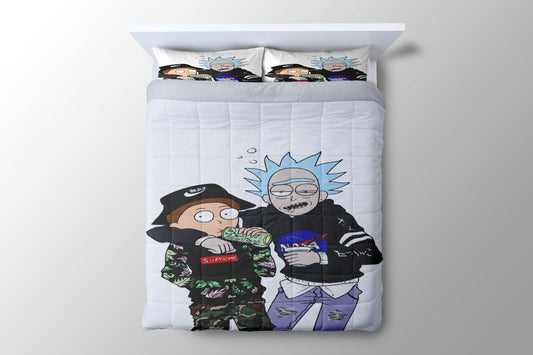 Rick And Morty Swag Duvet Cover - King