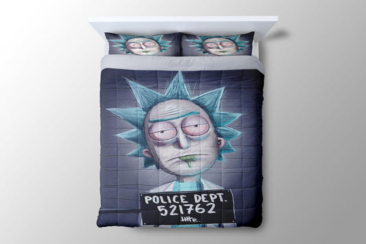 Rick And Morty Trippy Duvet Cover - King