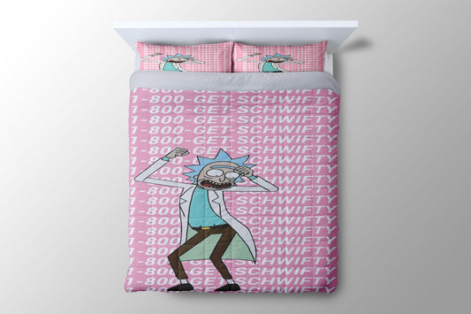 Rick And Morty You Gotta Get Schw Duvet Cover - King