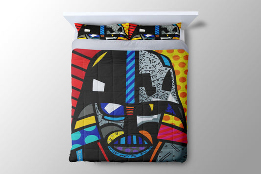 Romero Britto Darth Vader Star Wars Duvet Cover - King