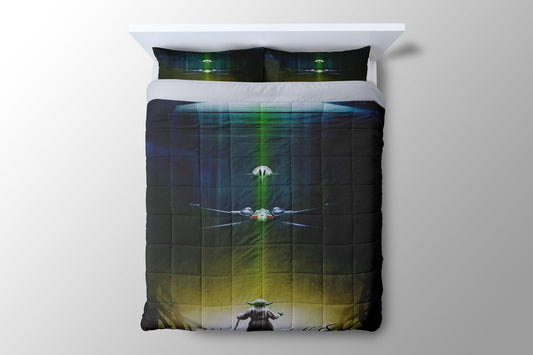 Star Wars Master Yoda Rebel Duvet Cover - King