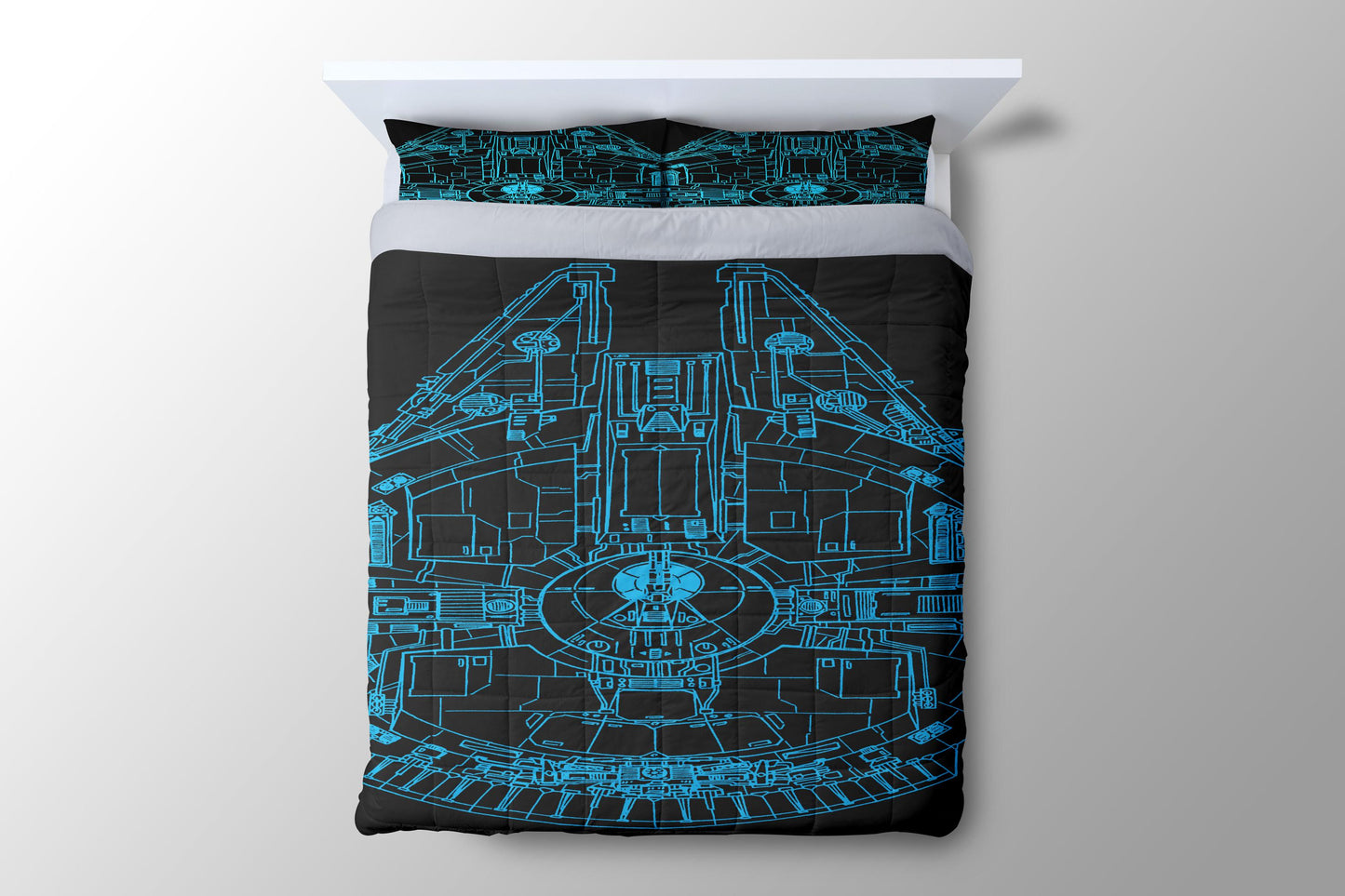 Star Wars Millenium Falcon Duvet Cover - King