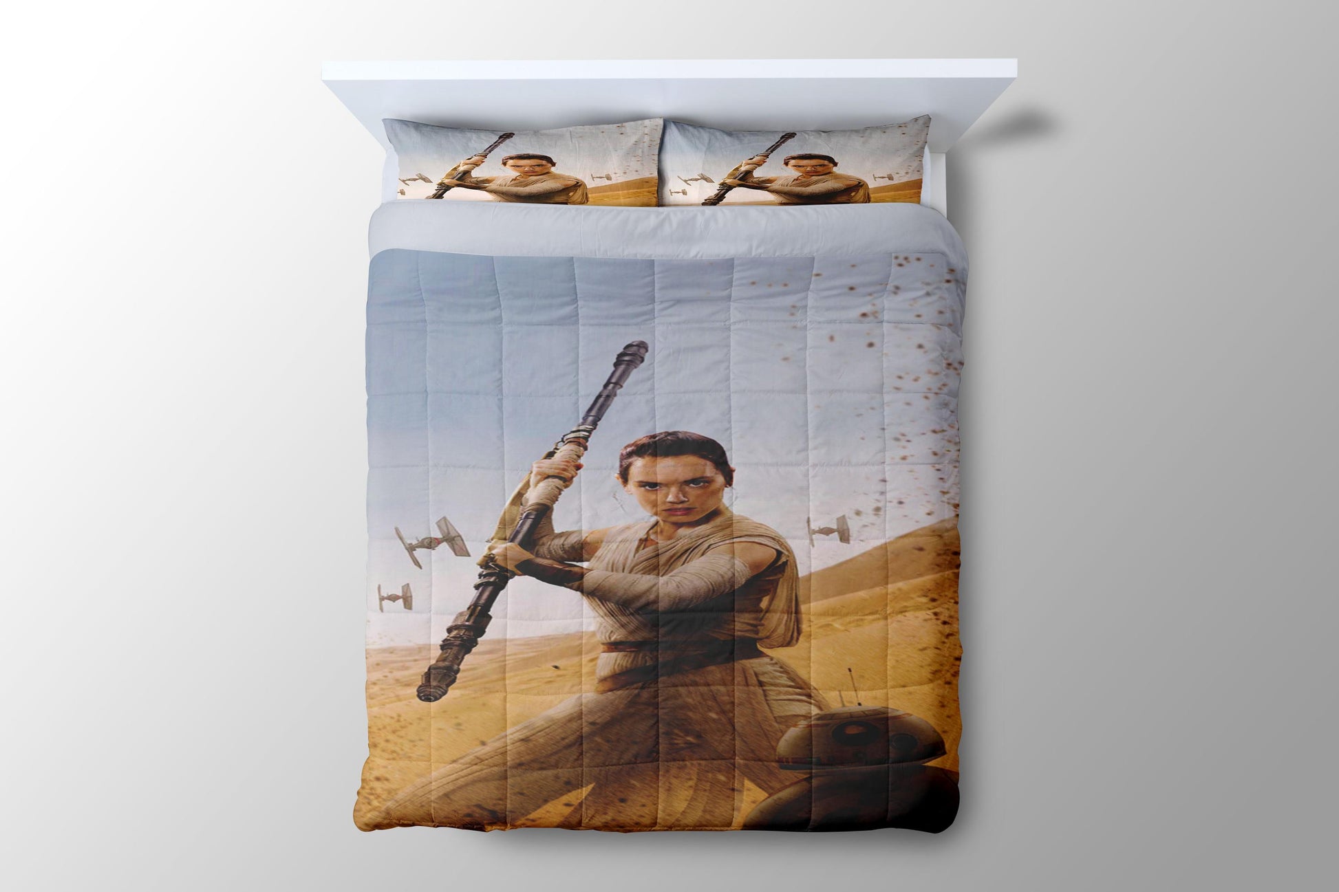 Star Wars Rey Fight Duvet Cover - King