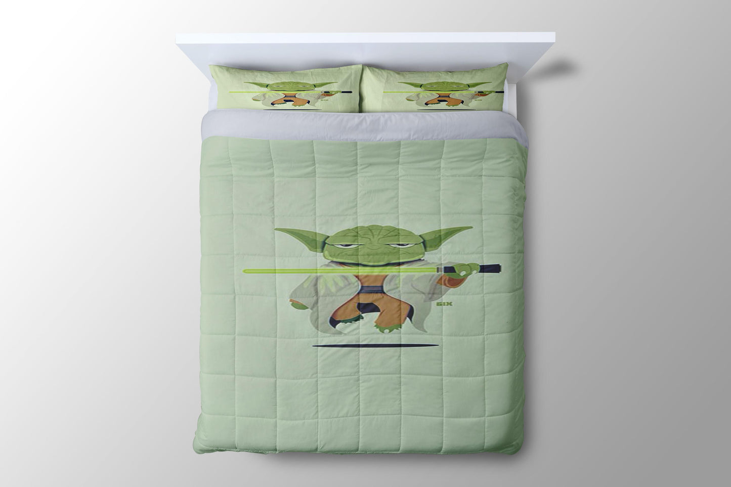 Star Wars Yoda Cartoon Duvet Cover - King