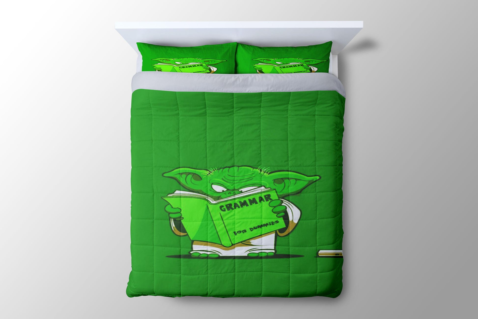 Star Wars Yoda Grammar Duvet Cover - King