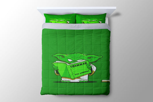 Star Wars Yoda Grammar Duvet Cover - King