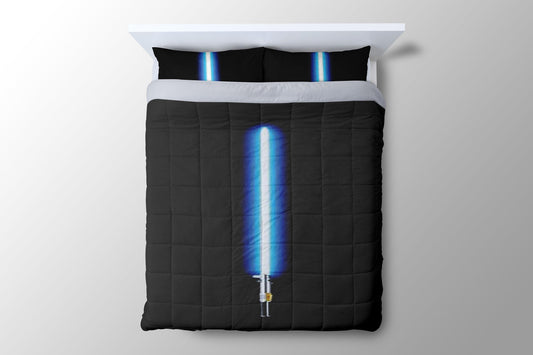 Stars Wars Lightsaber Blue Duvet Cover - King