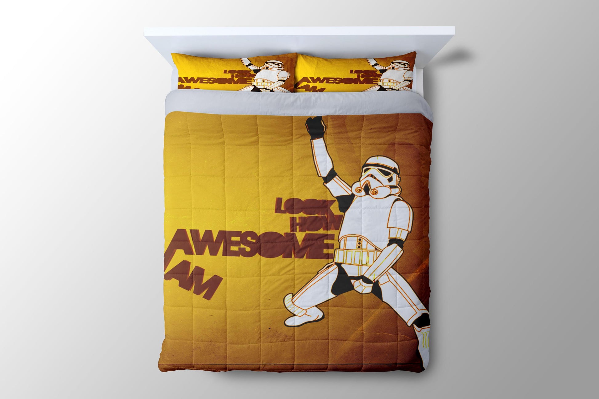 Storm Trooper Star Wars Quote Duvet Cover - King