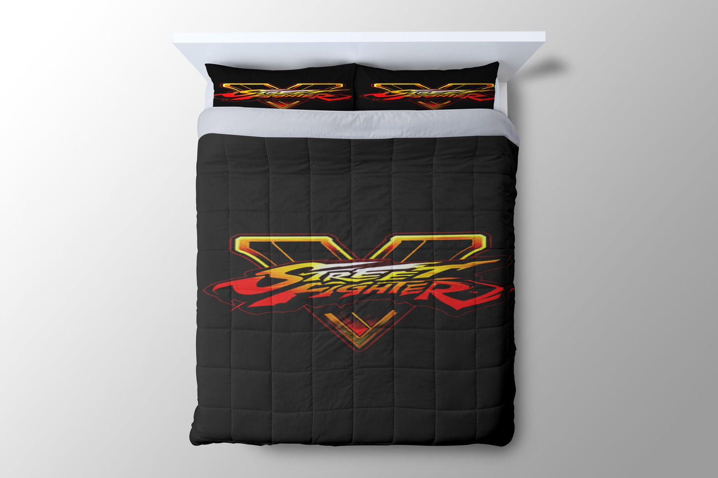 Street Fighter V Logo Duvet Cover - King