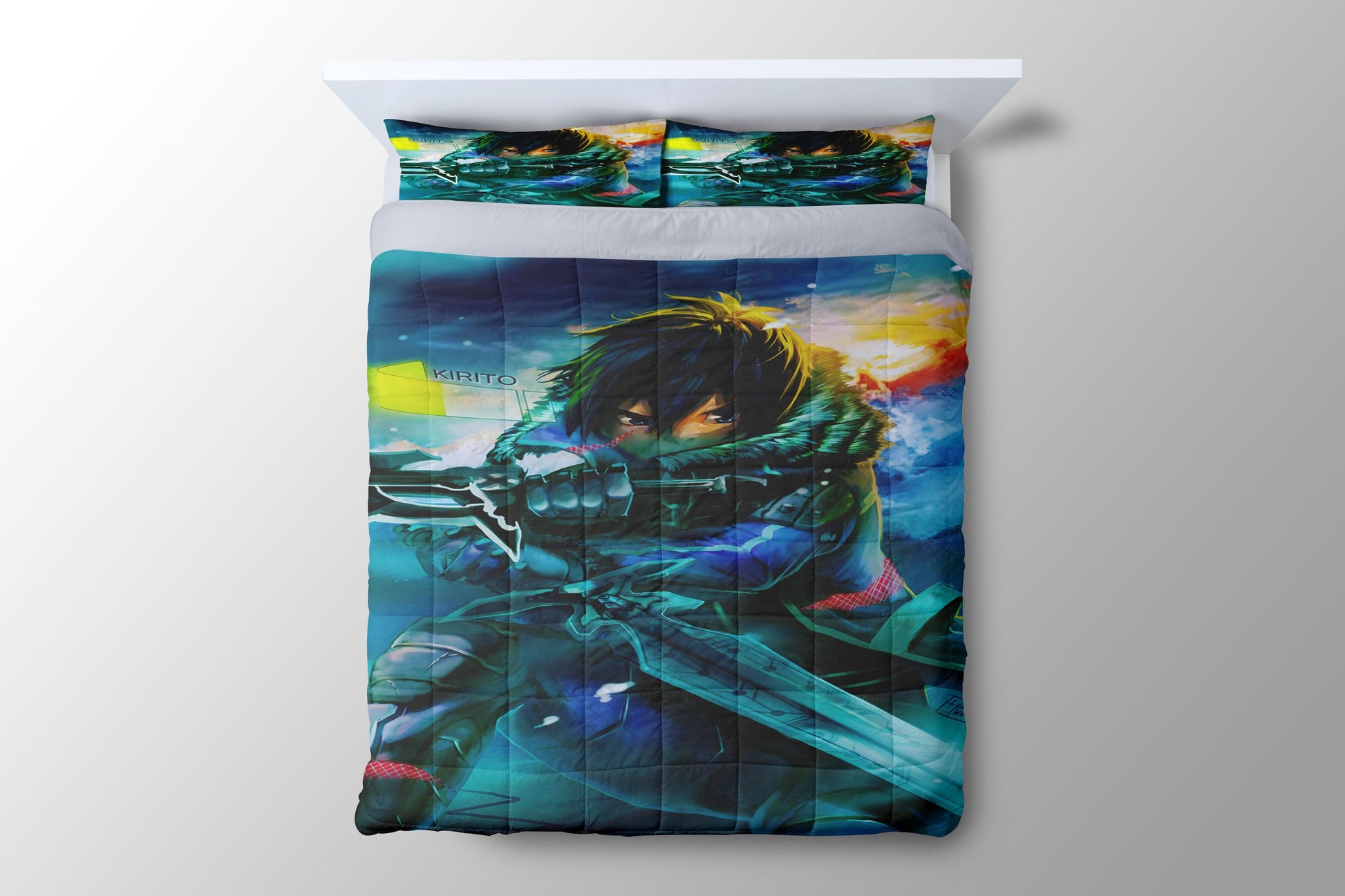 Sword Art Online Kirito Fight Duvet Cover - King