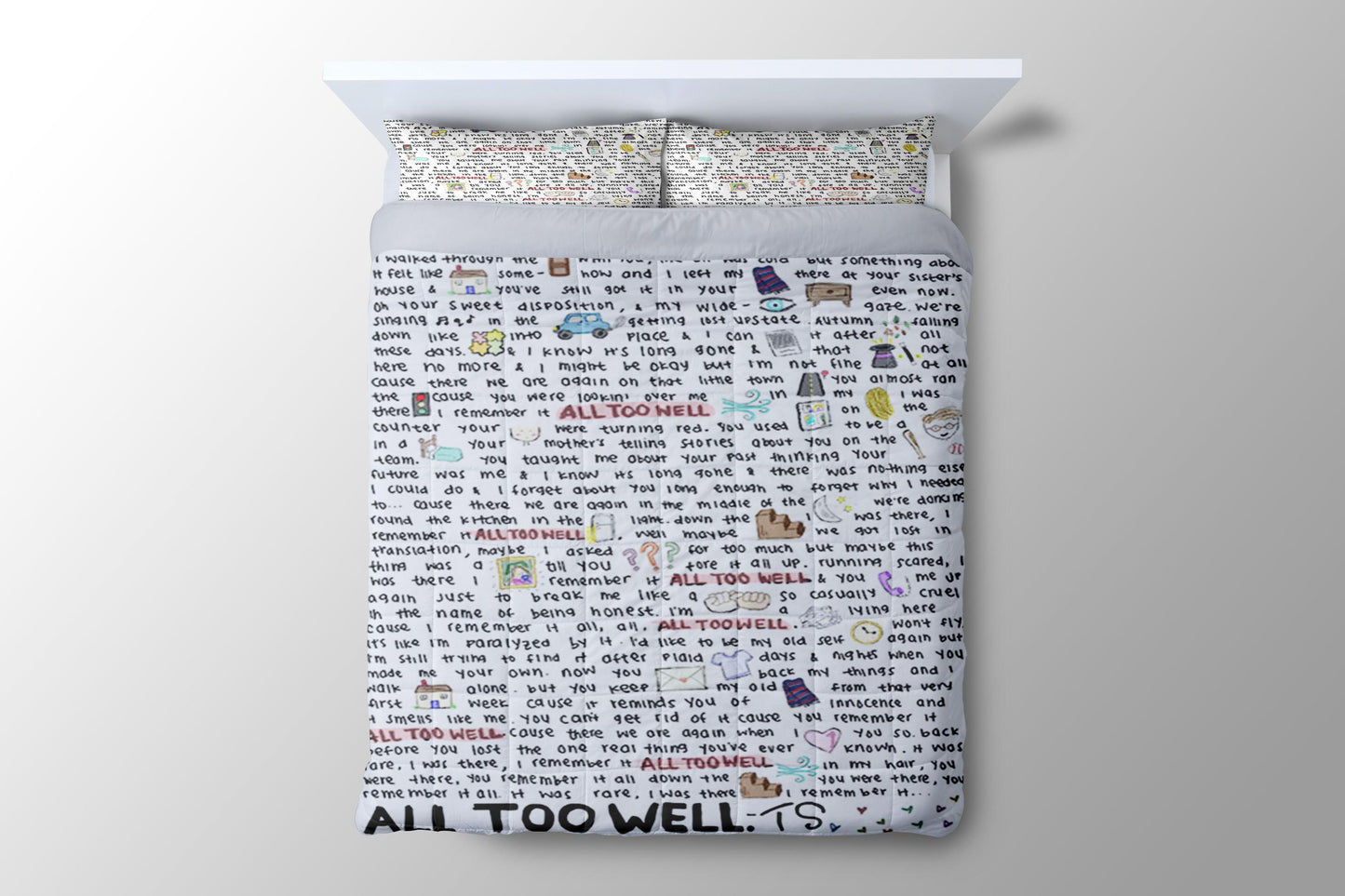 Taylor Swift All Too Well Duvet Cover - King