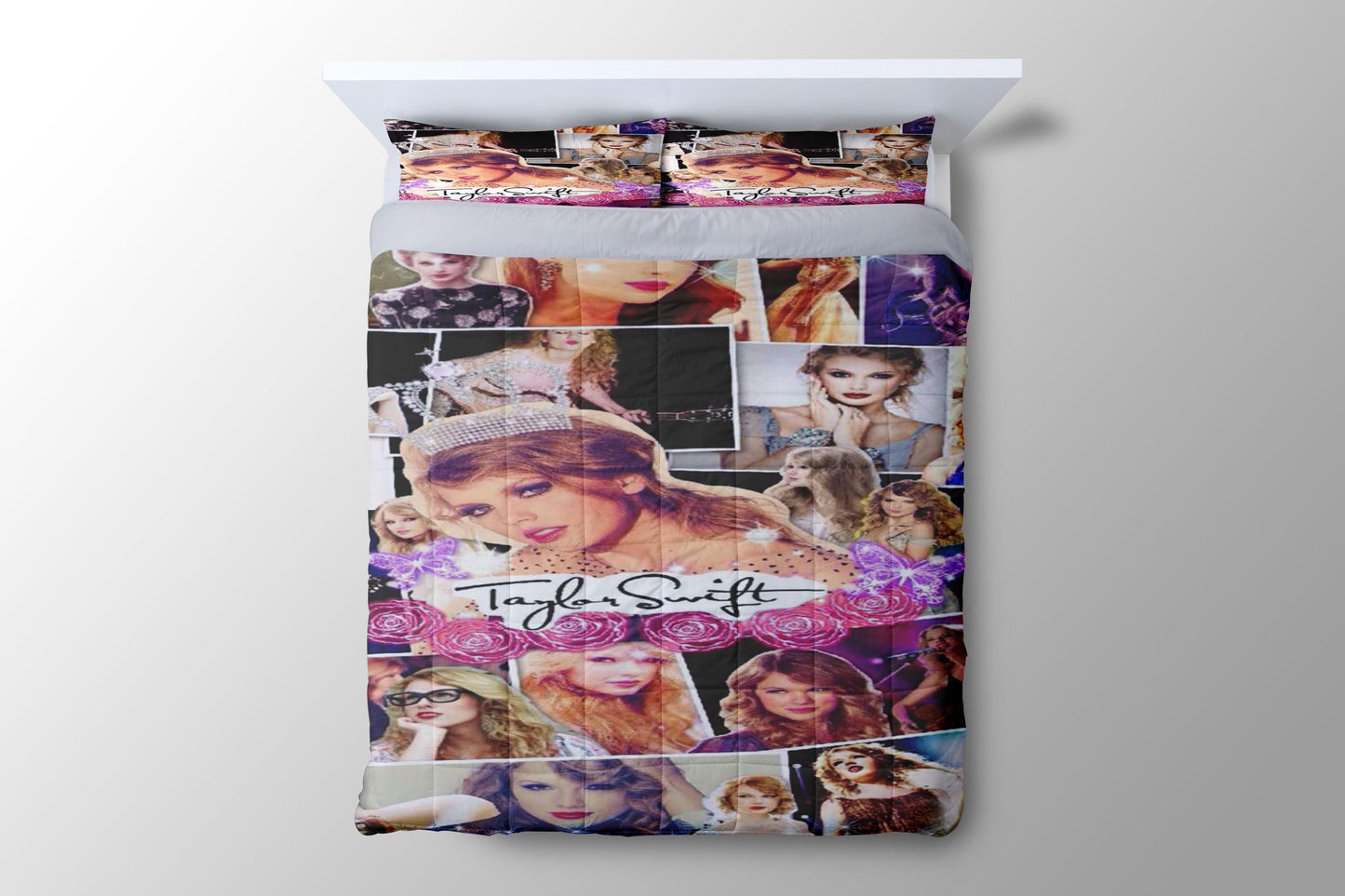 Taylor Swift Collage Photo Duvet Cover - King