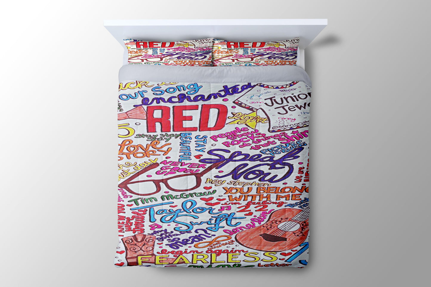 Taylor Swift Collage Duvet Cover - King