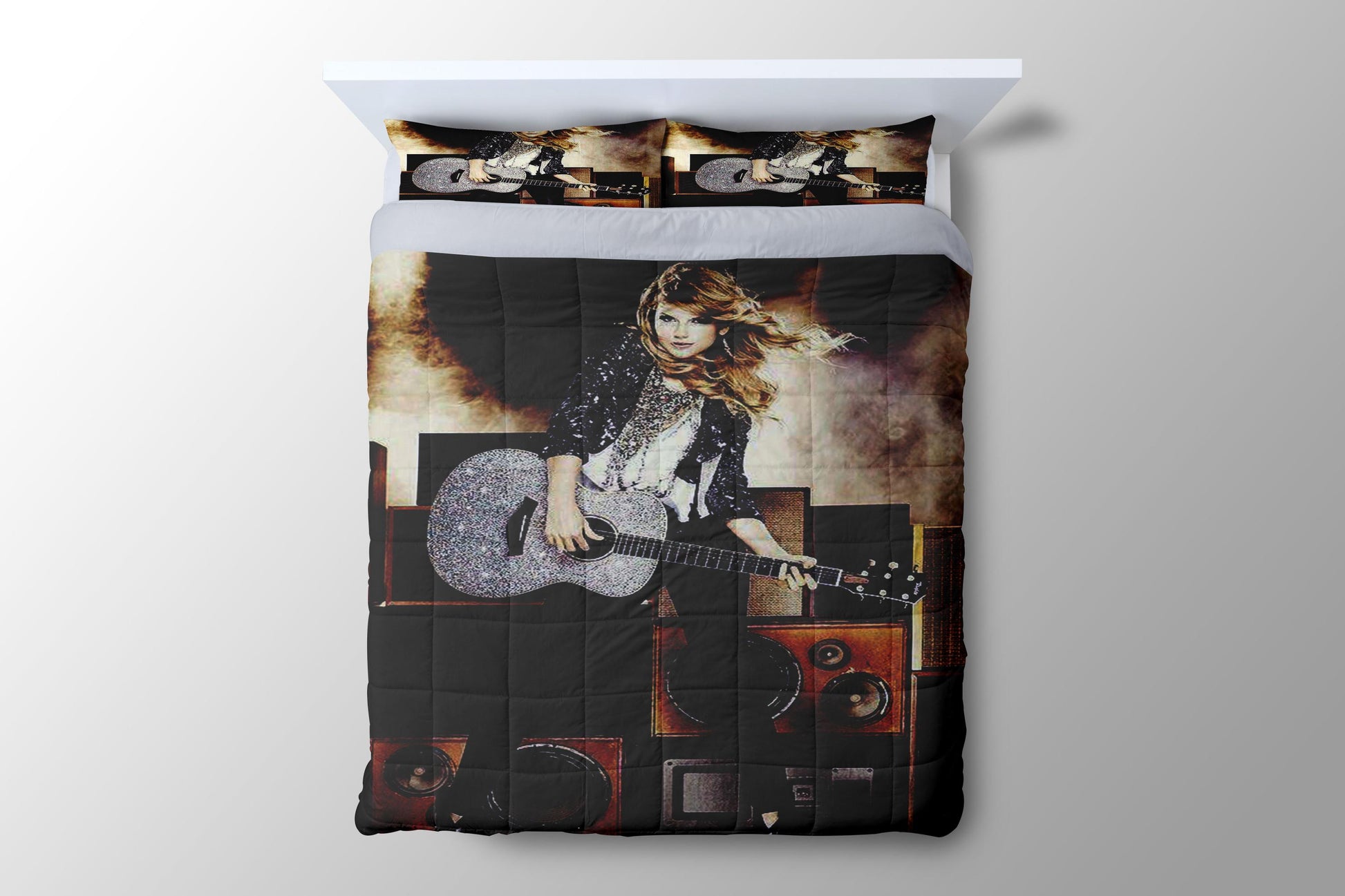 Taylor Swift Guitar 3 Duvet Cover - King