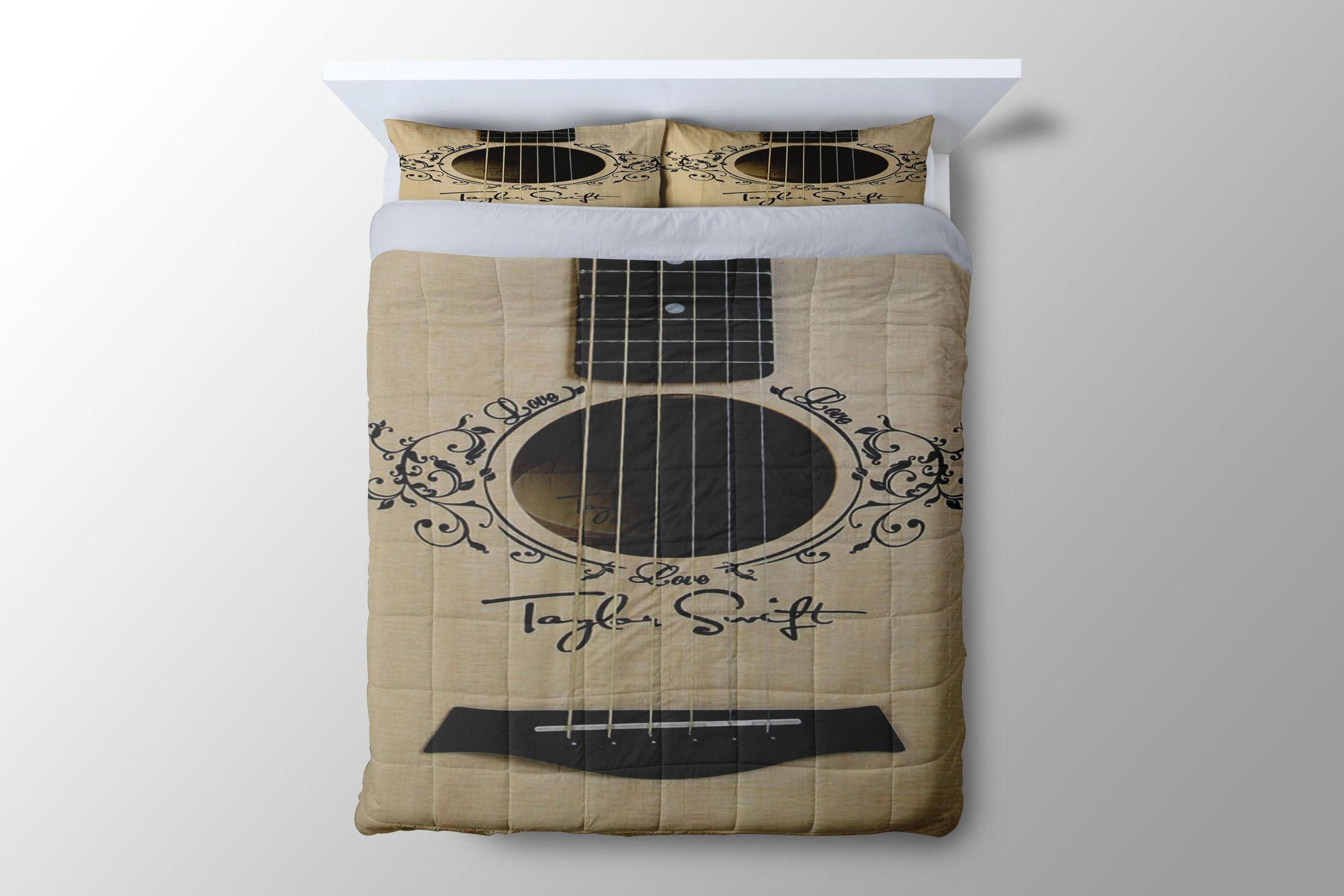 Taylor Swift Guitar Duvet Cover - King