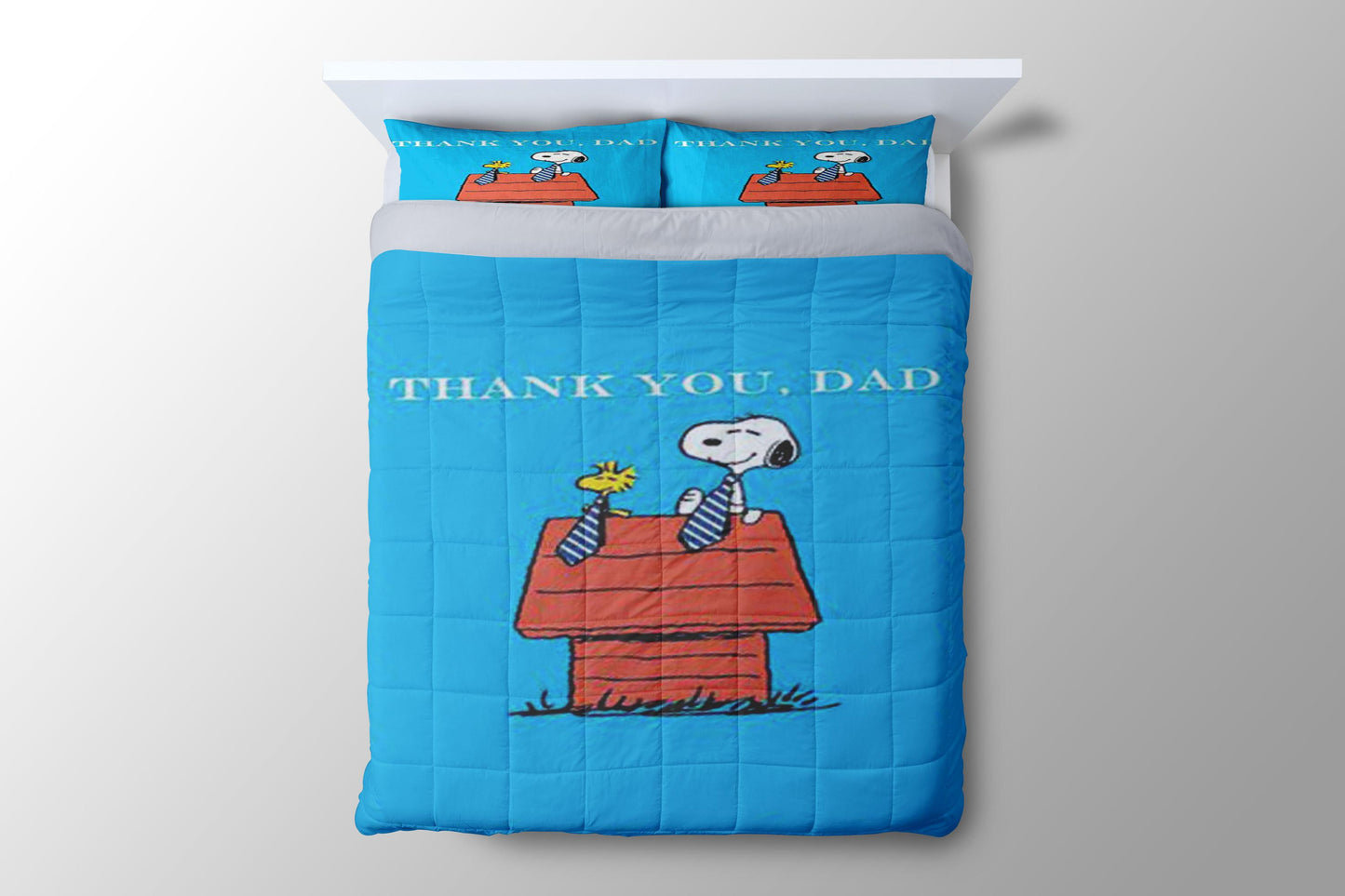 Thank You Dad Snoopy Duvet Cover - King