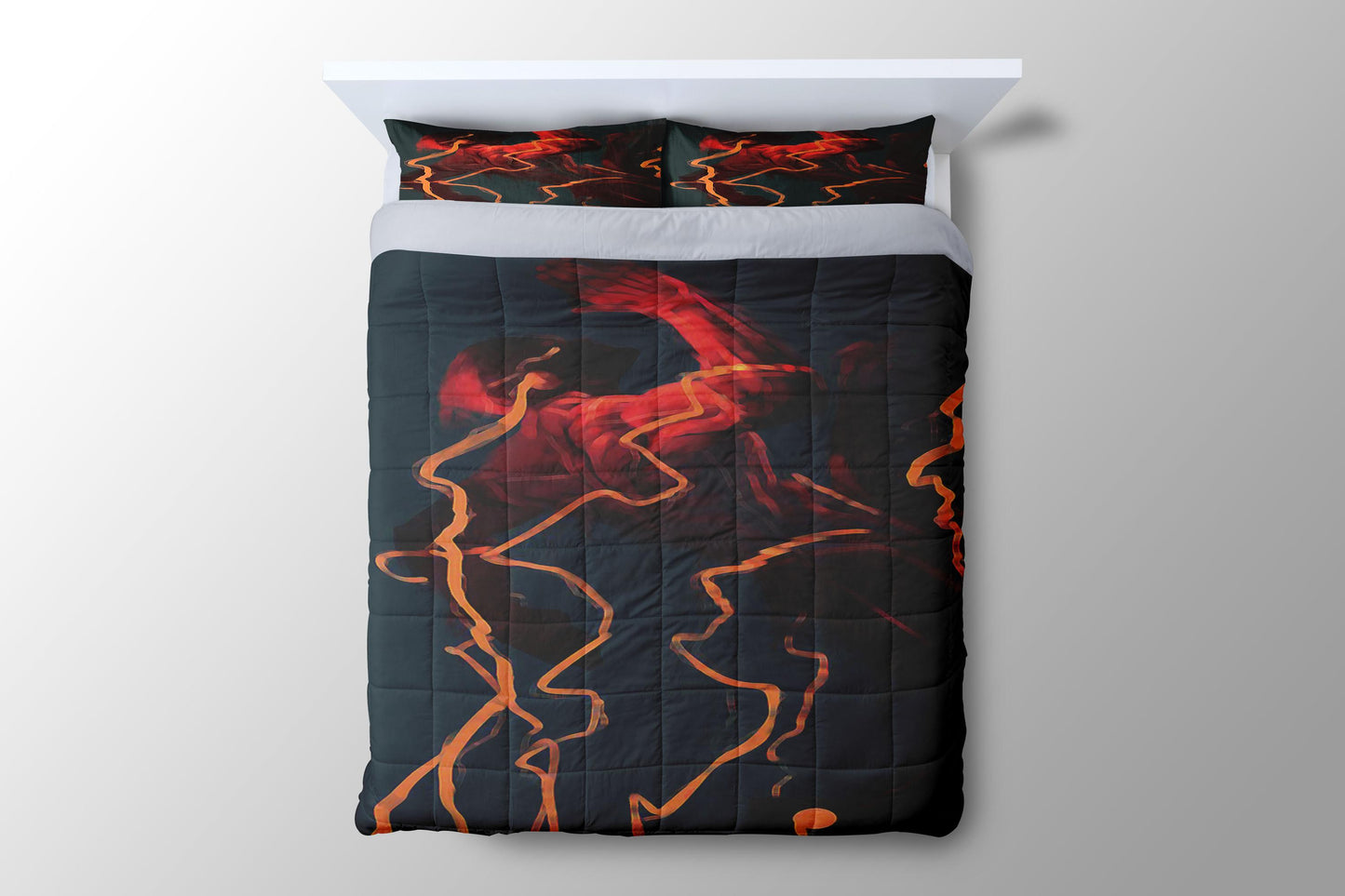 The Flash Brush Paint Duvet Cover - King