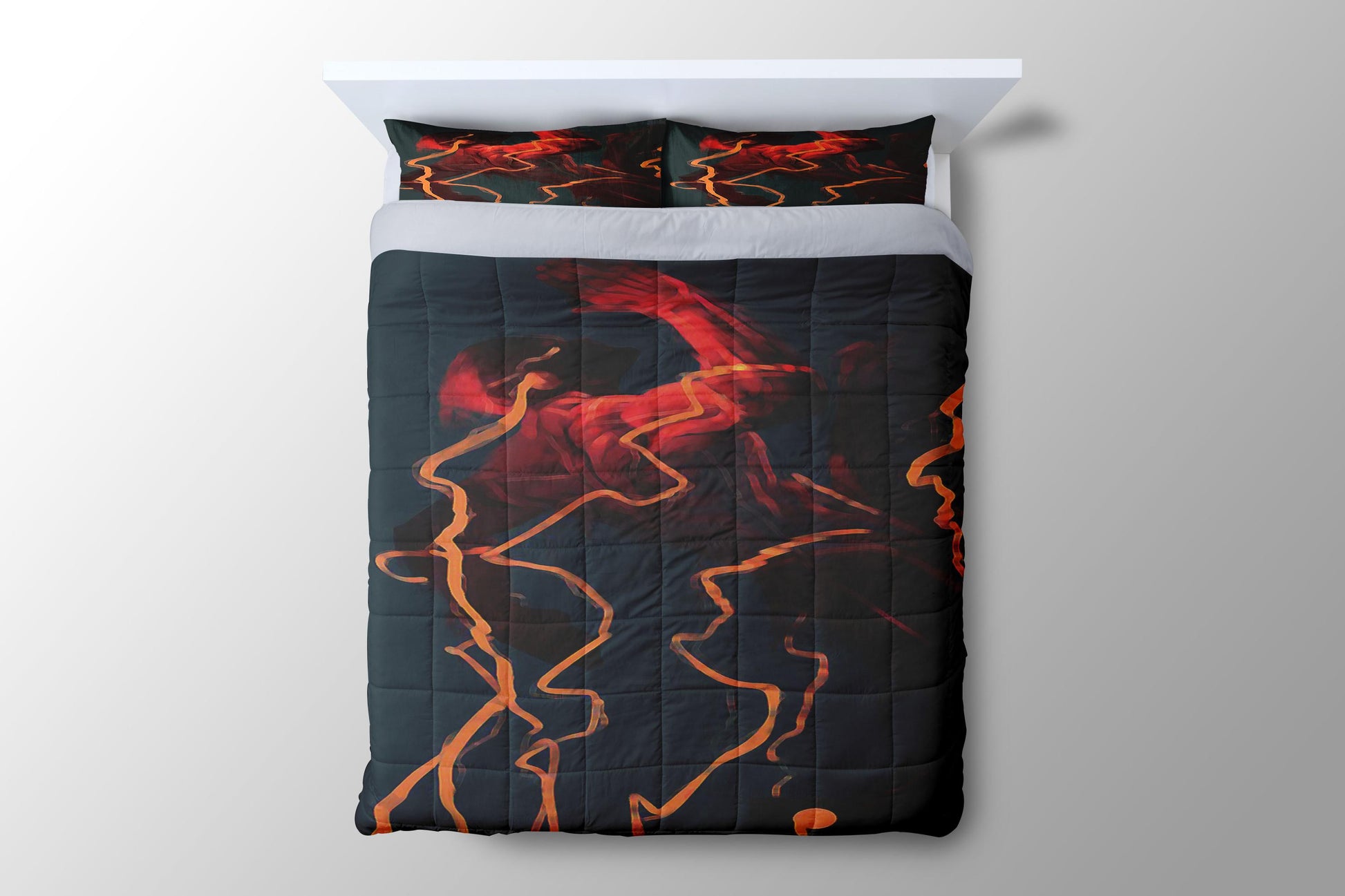 The Flash Brush Paint Duvet Cover - King