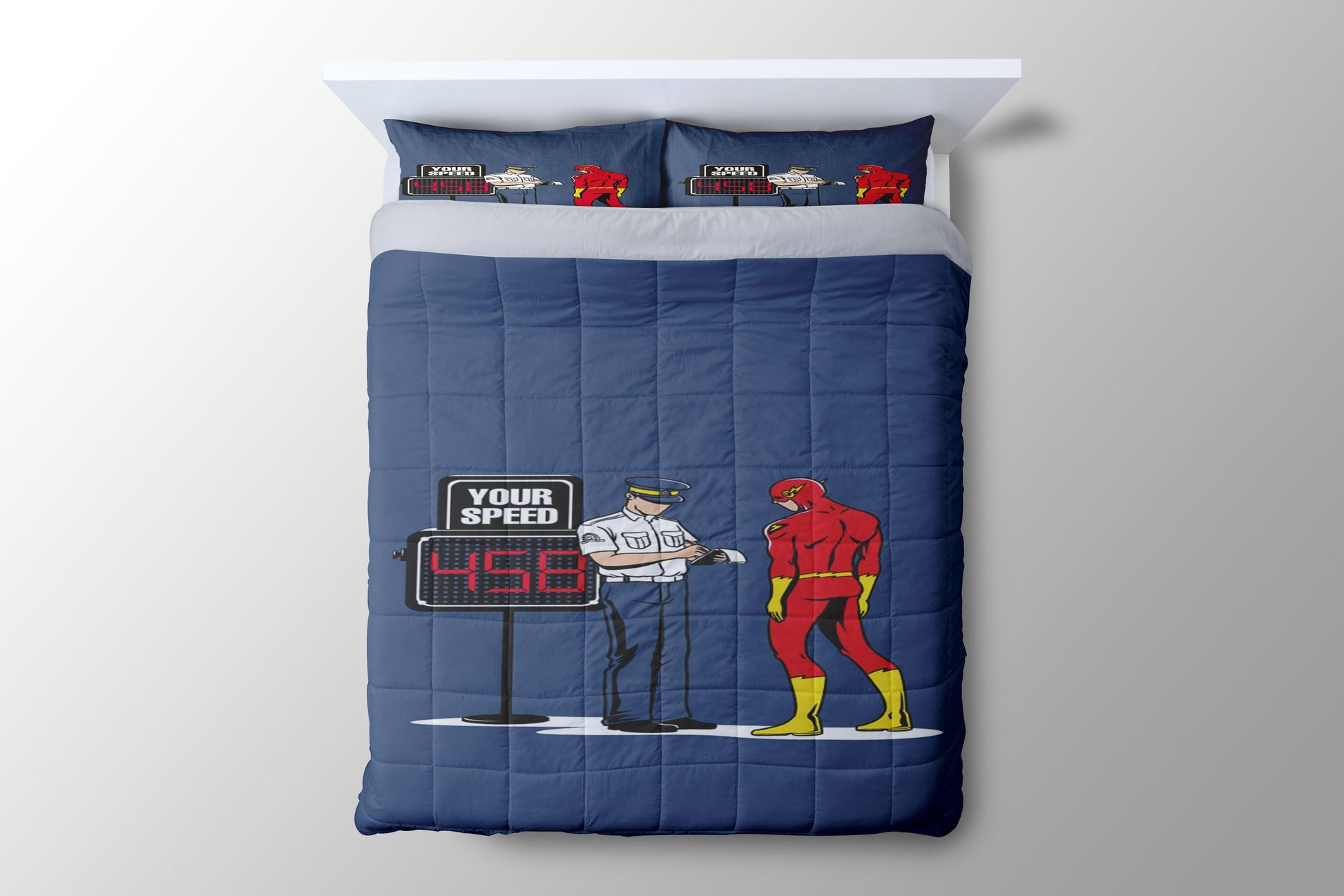 The Flash Funnny Duvet Cover - King