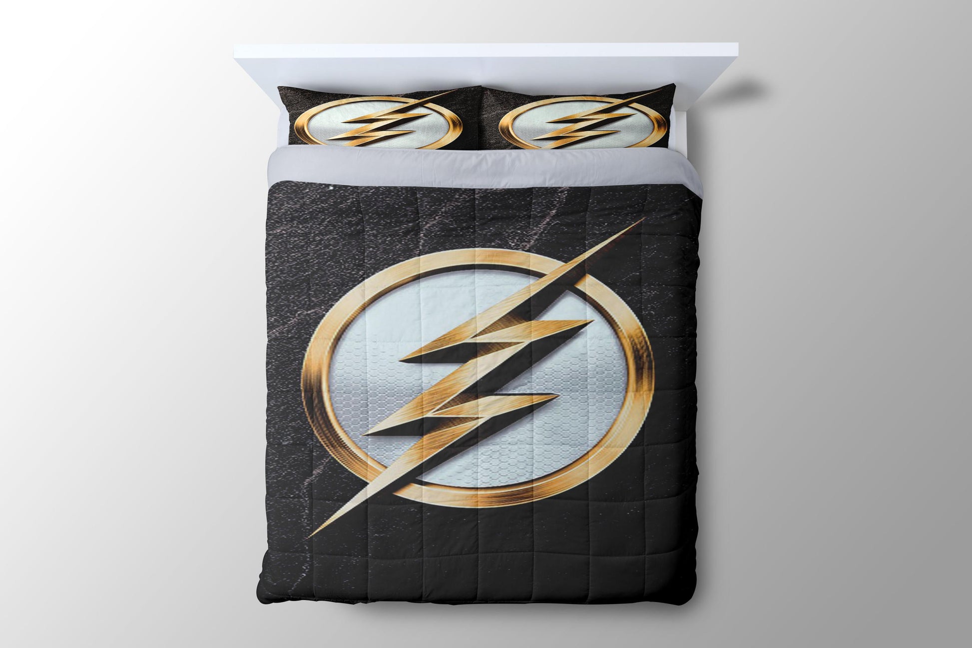 The Flash Gold Logo Duvet Cover - King