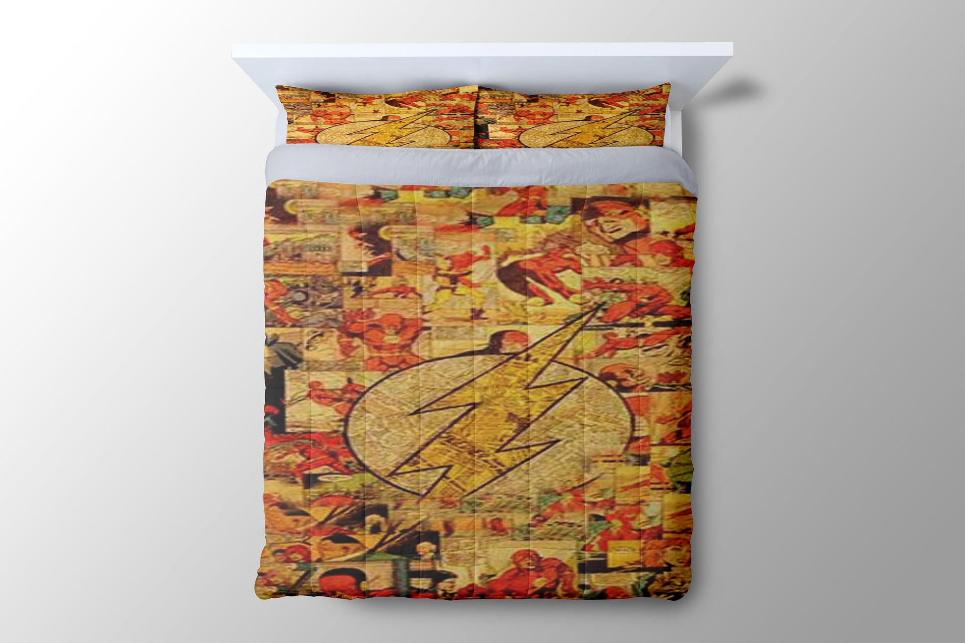 The Flash Logo Comic Duvet Cover - King