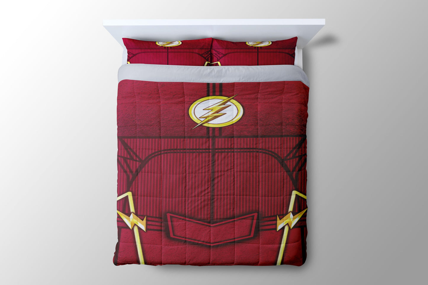 The Flash Red Body Custome Suit Duvet Cover - King