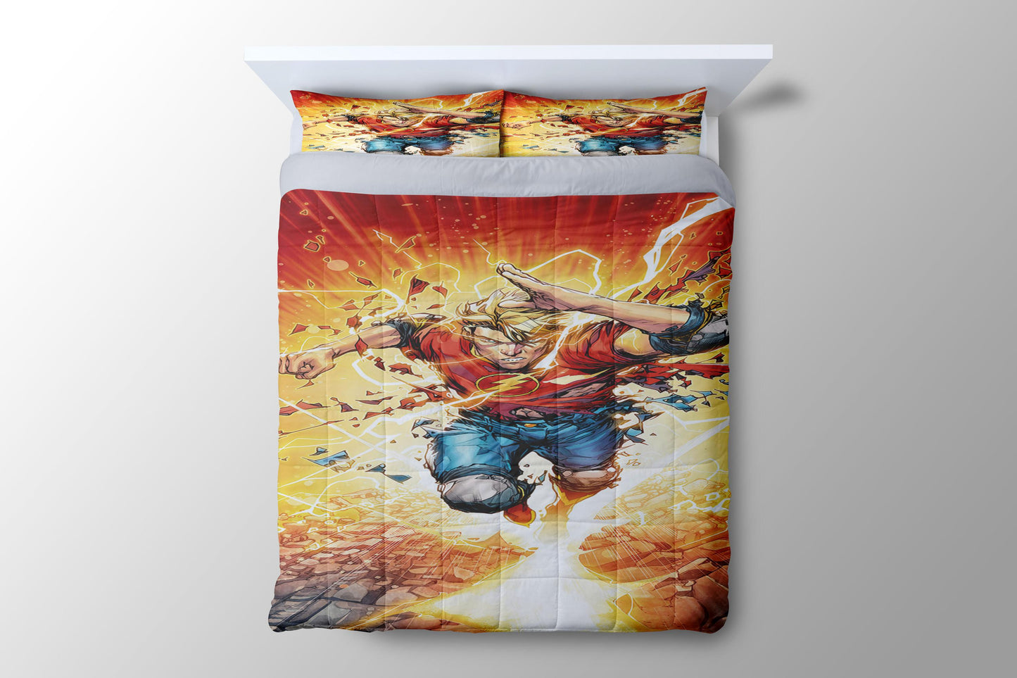 The Flash Super Hero Art Duvet Cover - King