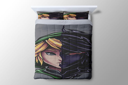 The Legend Of Zelda Two Face Duvet Cover - King