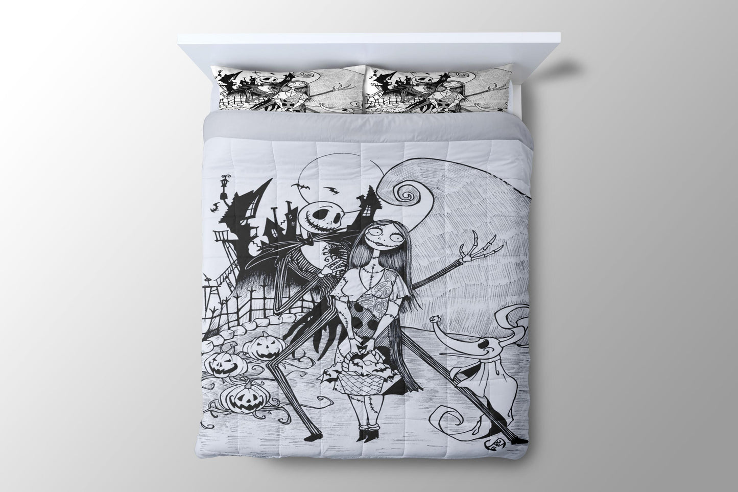 The Nightmare Before Christmas Sketch Duvet Cover - King