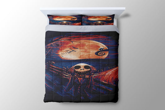 The Scream Nightmare Before Christmas Duvet Cover - King