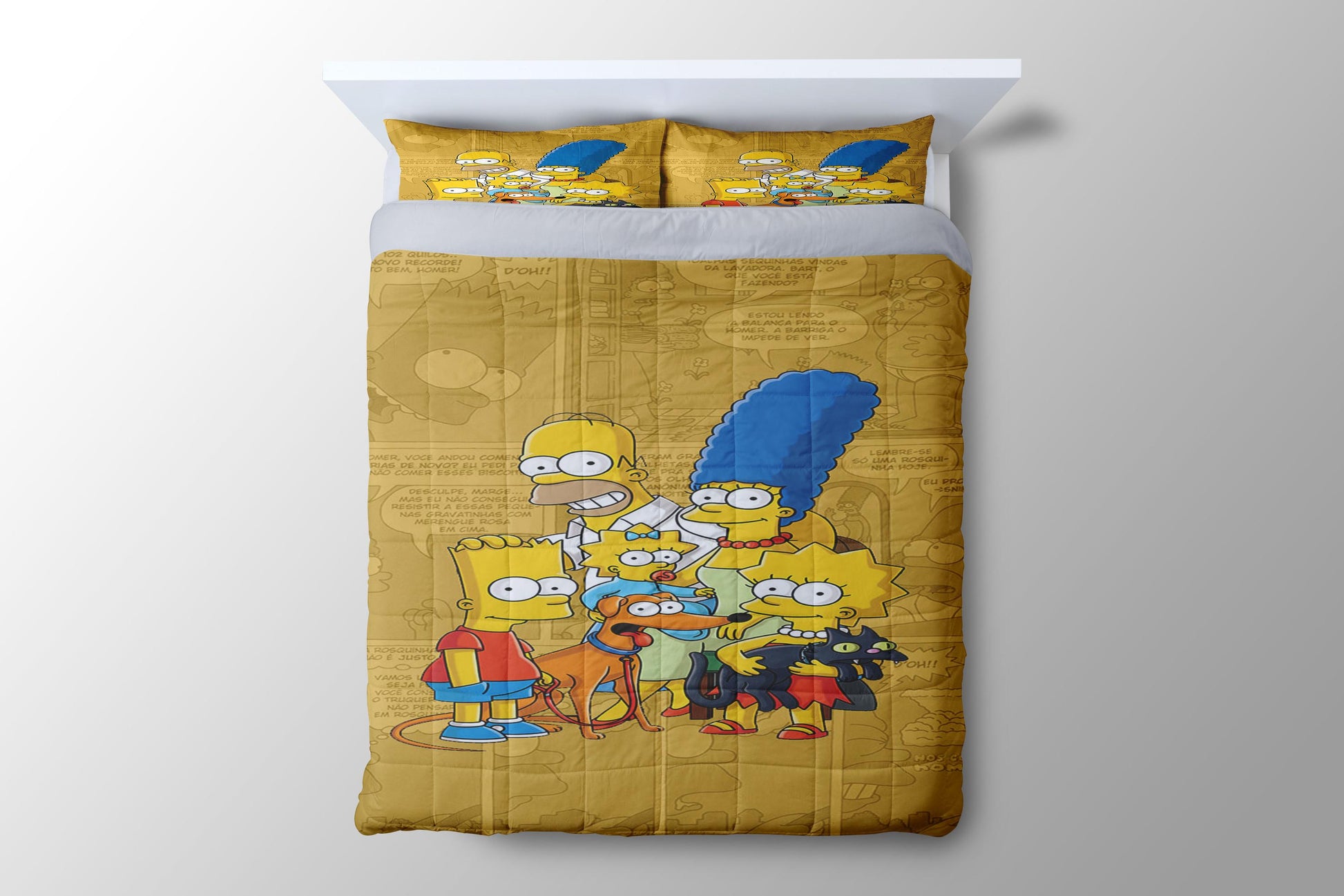 The Simpsons Family Comic Duvet Cover - King