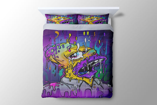 The Simpsons Homer Psyched Duvet Cover - King