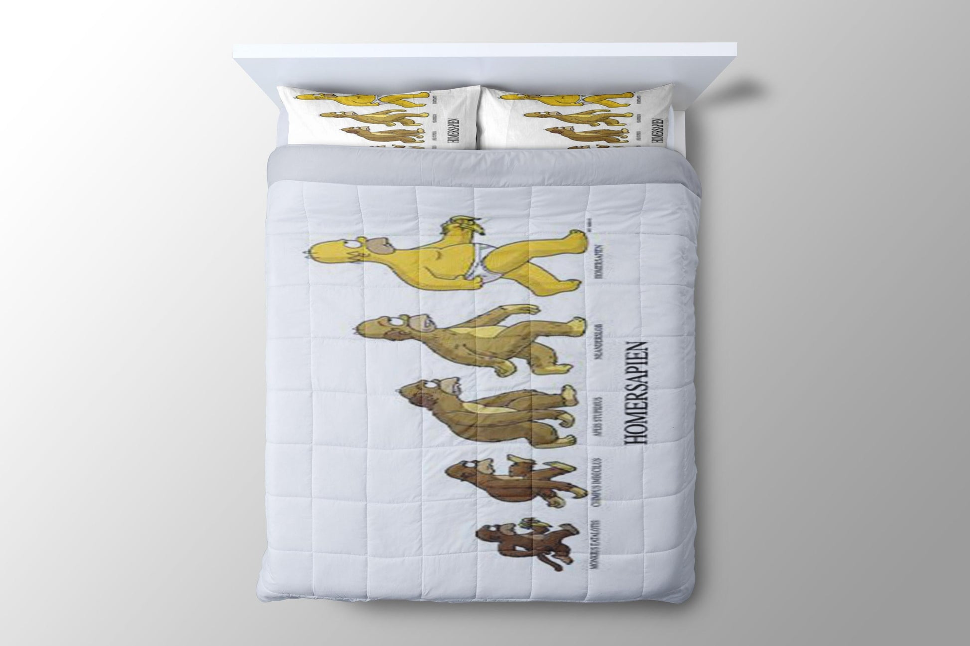 The Simpsons Homersapien Duvet Cover - King