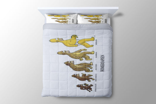 The Simpsons Homersapien Duvet Cover - King