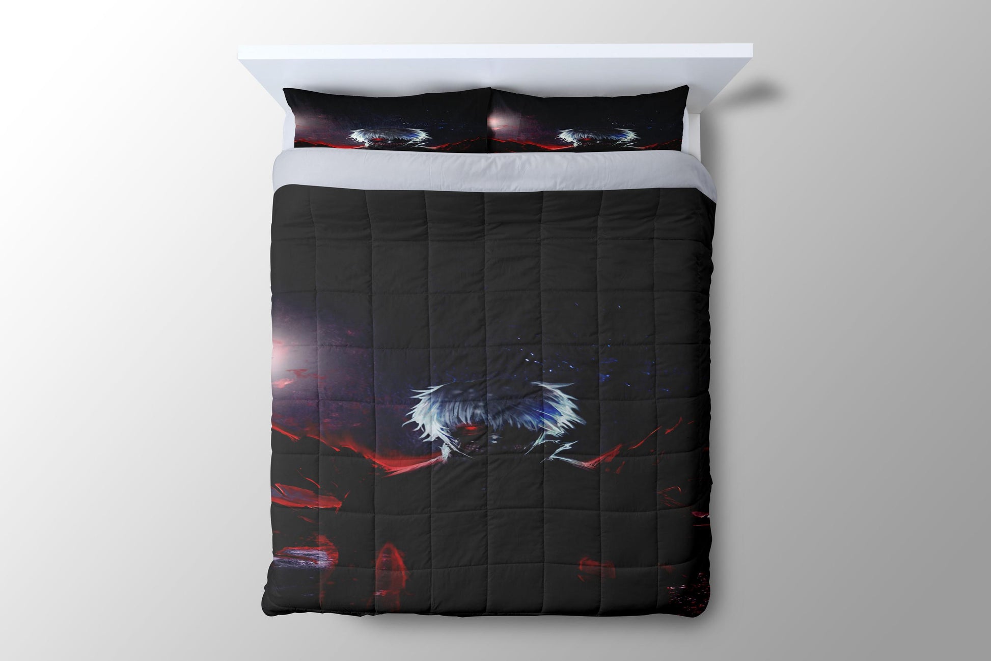 Tokyo Ghoul Black Background Duvet Cover - King