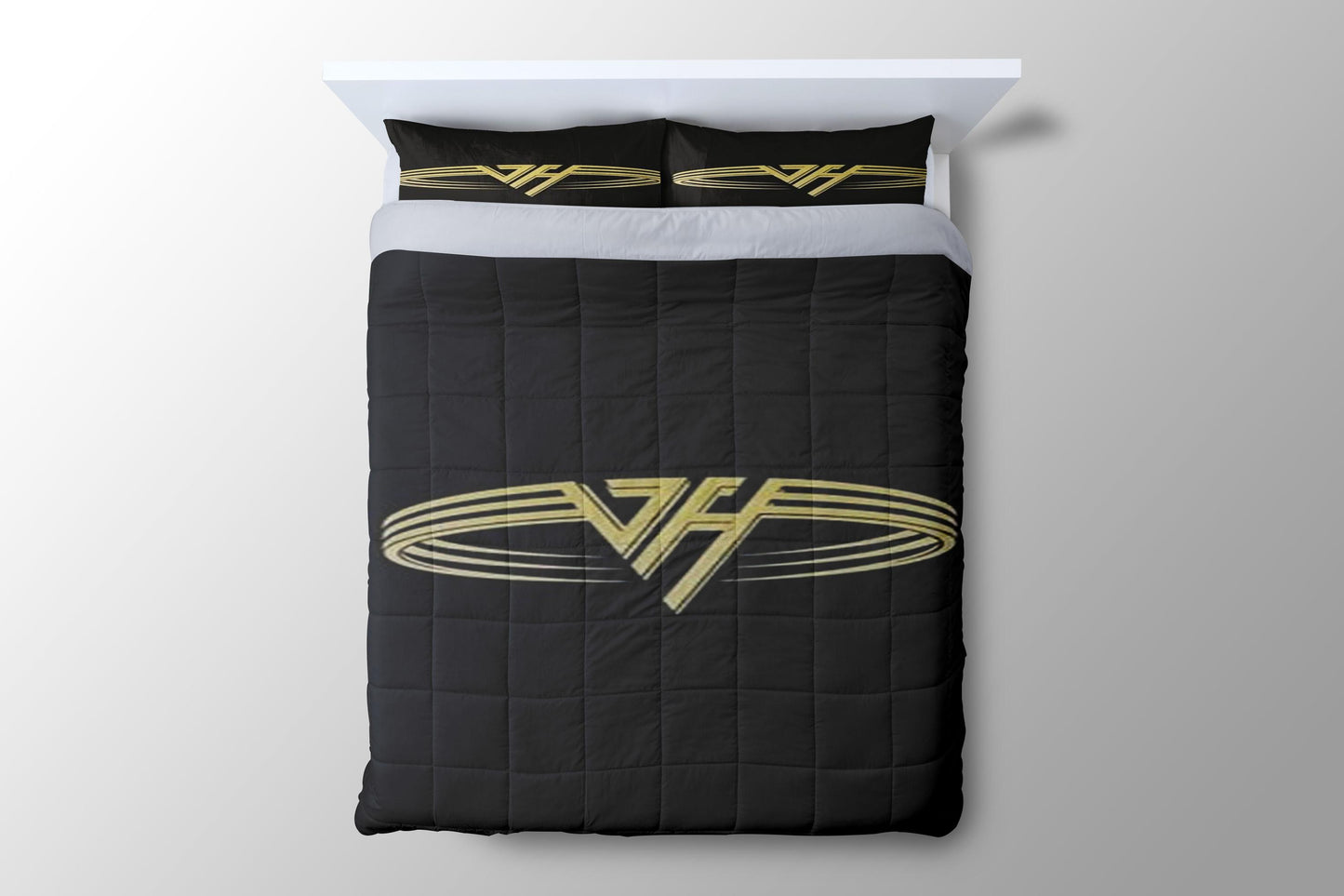 Van Halen Gold Duvet Cover - King