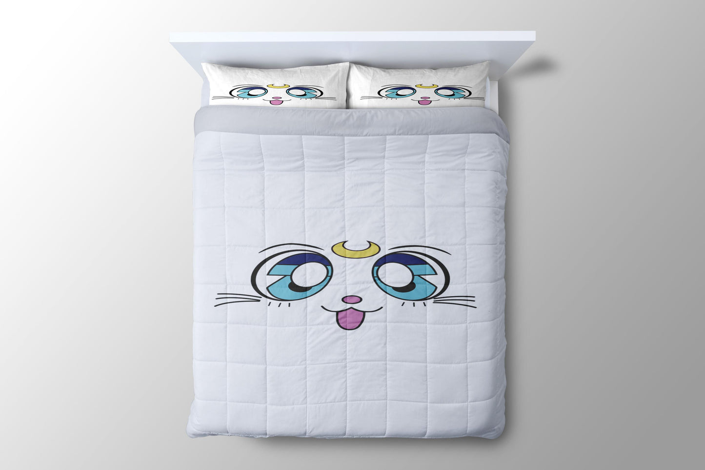 White Cat Sailor Moon Artemis Duvet Cover - King