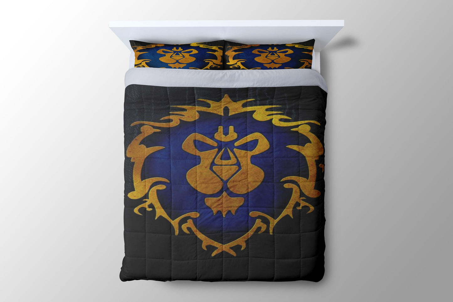 World Of Warcraft Alliance Dark Duvet Cover - King