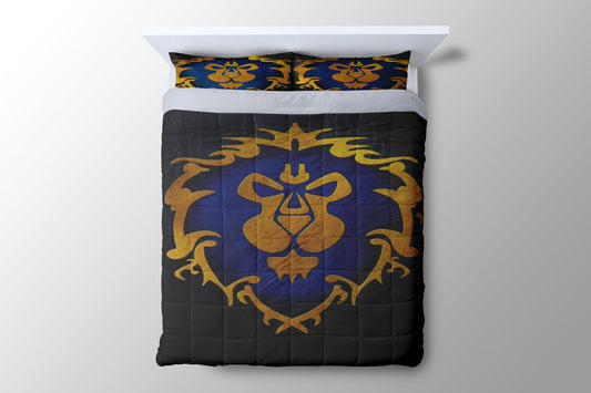 World Of Warcraft Alliance Dark Duvet Cover - King