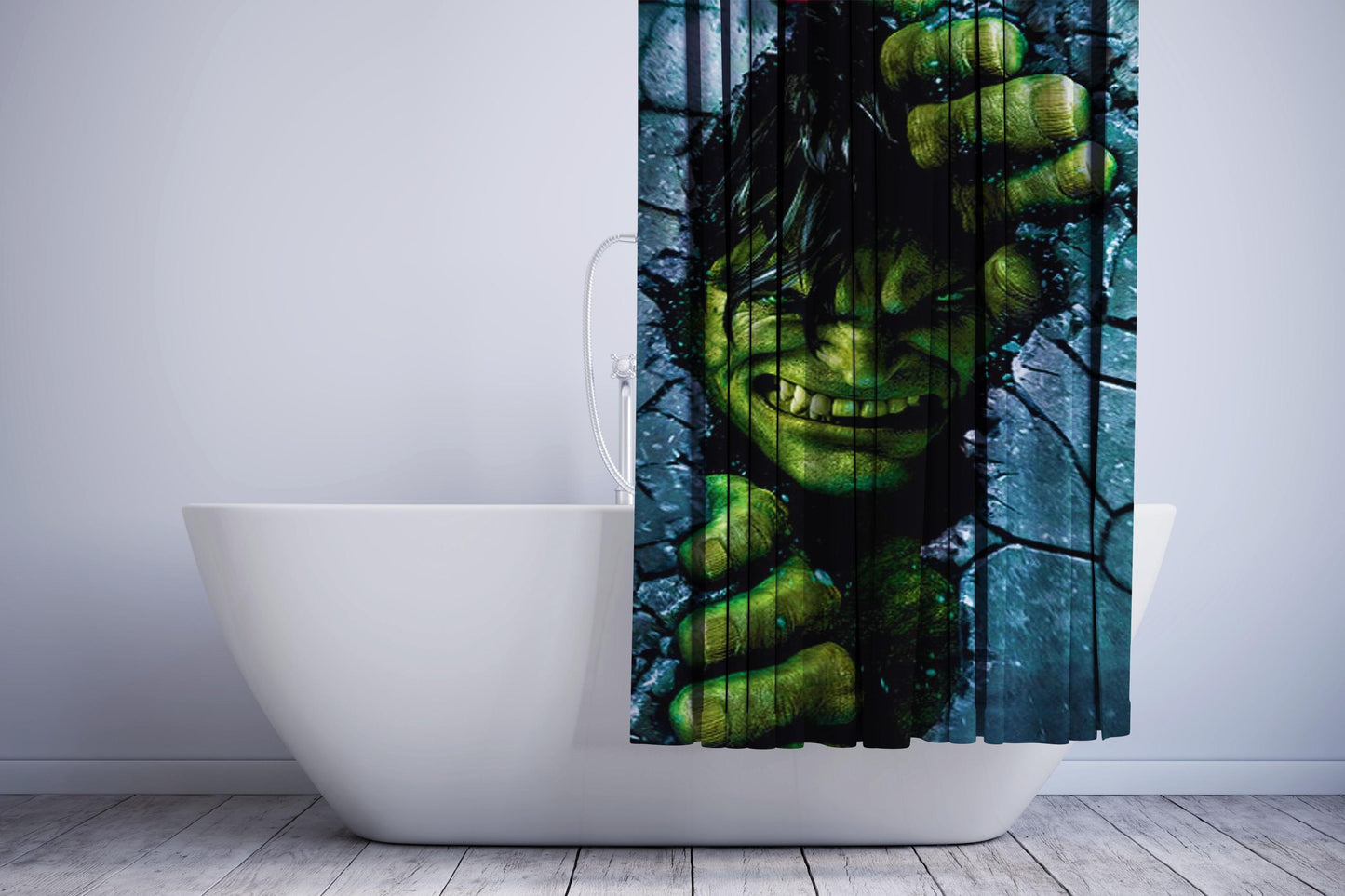 Angry Hulk Shower Curtain