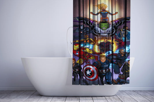 Avenger End Game Shower Curtain