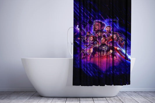 Avenger Endgame Character Poster Shower Curtain