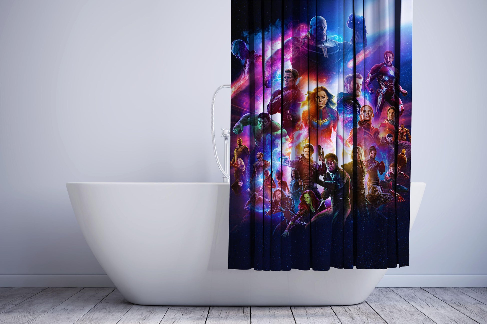 Avenger Endgame Poster All Character Shower Curtain