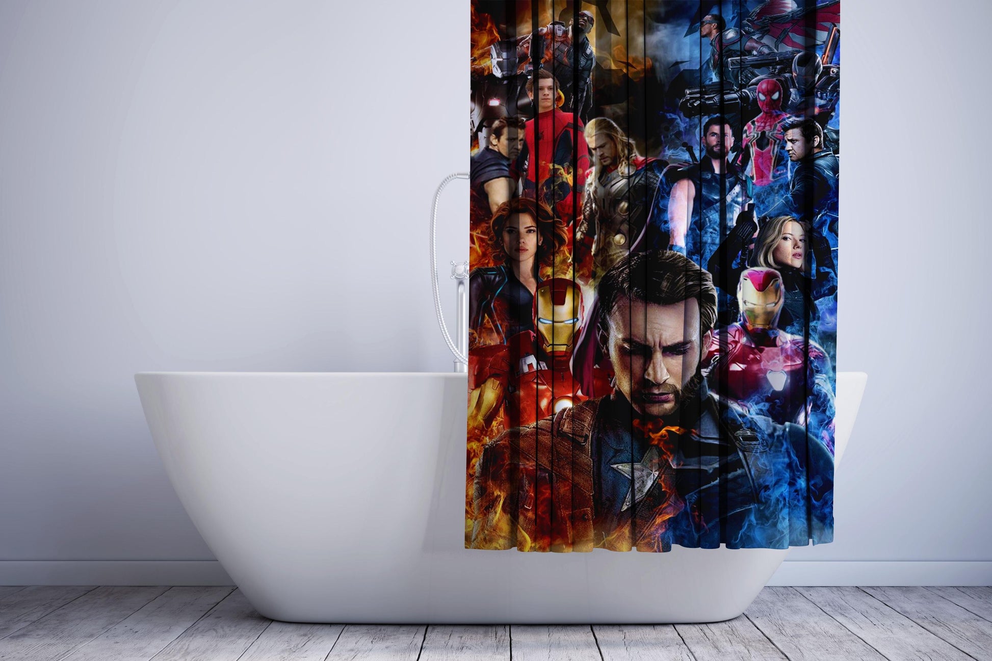 Avenger Infinity War Captain America The First Shower Curtain