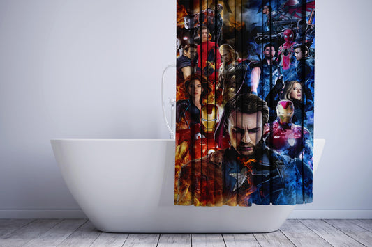 Avenger Infinity War Captain America The First Shower Curtain