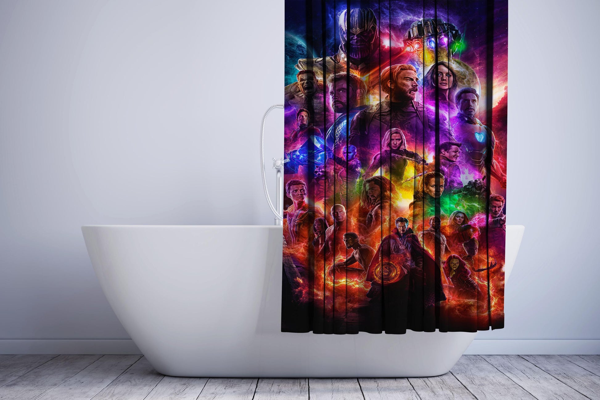 Avengers Endgame Art Shower Curtain