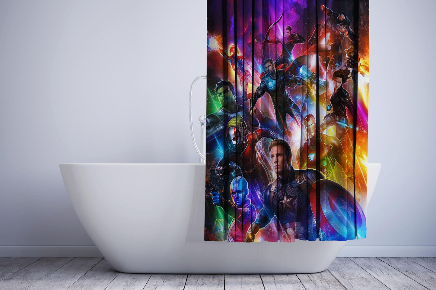 Avengers Endgame Artwork Shower Curtain