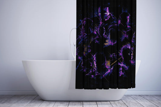 Avengers Endgame Black Shower Curtain