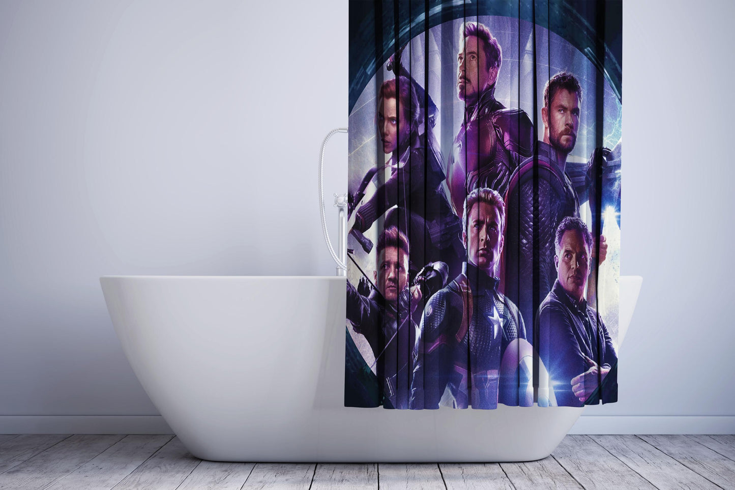 Avengers Endgame Characters Shower Curtain