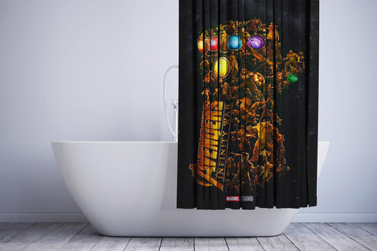 Avengers Thanos Gauntlet Shower Curtain